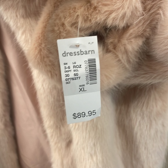 Soft Pink Faux Fur Jacket - Picture 3 of 6